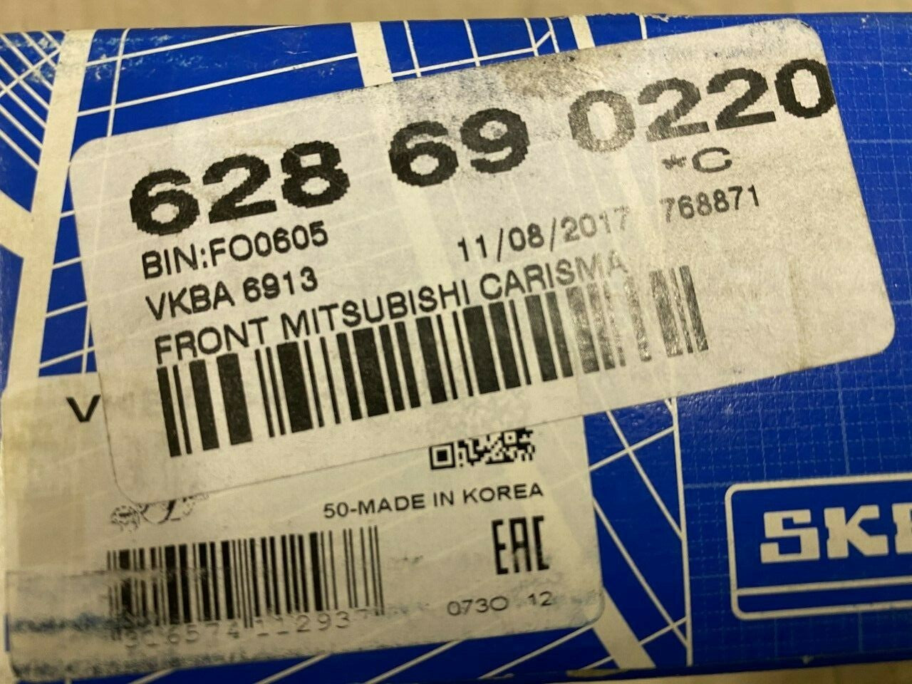 SKF VKBA6913 Front Wheel Bearing Kit fits Mitsubishi