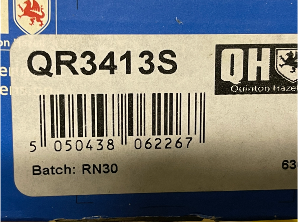 QH QR3413S Front Inner Rack End Tie Rod fits Saab Vauxhall Astra Astravan