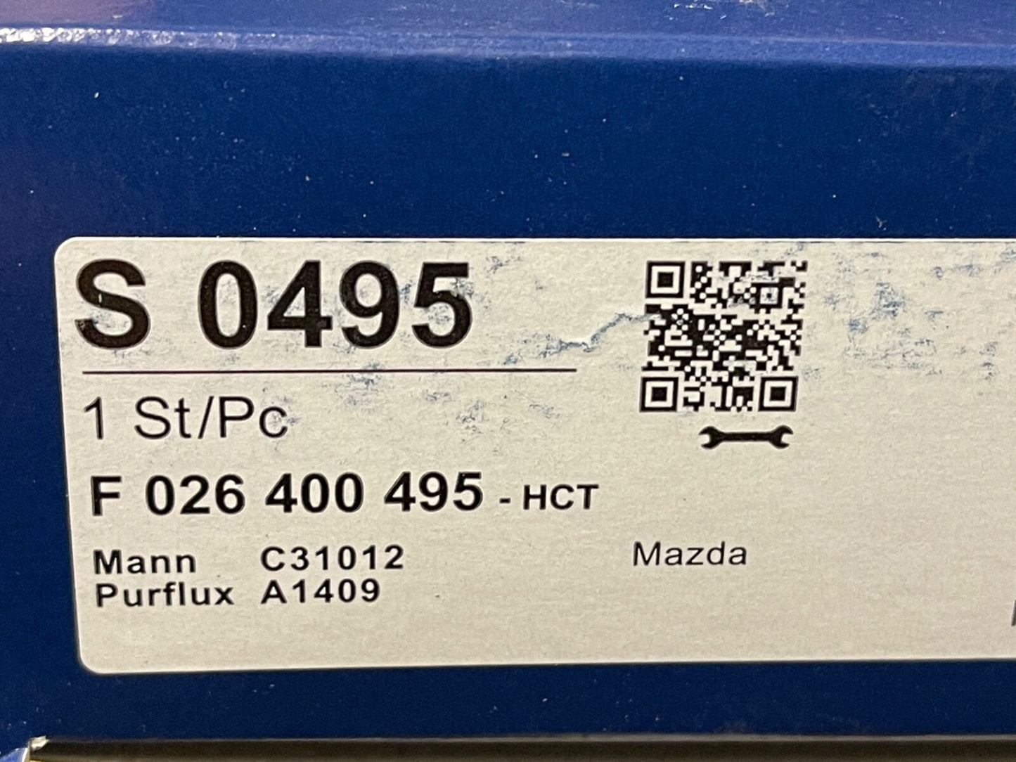 Bosch F026400495 S0495 Air Filter fits Mazda CX-7 Mazda 6 2005-2013