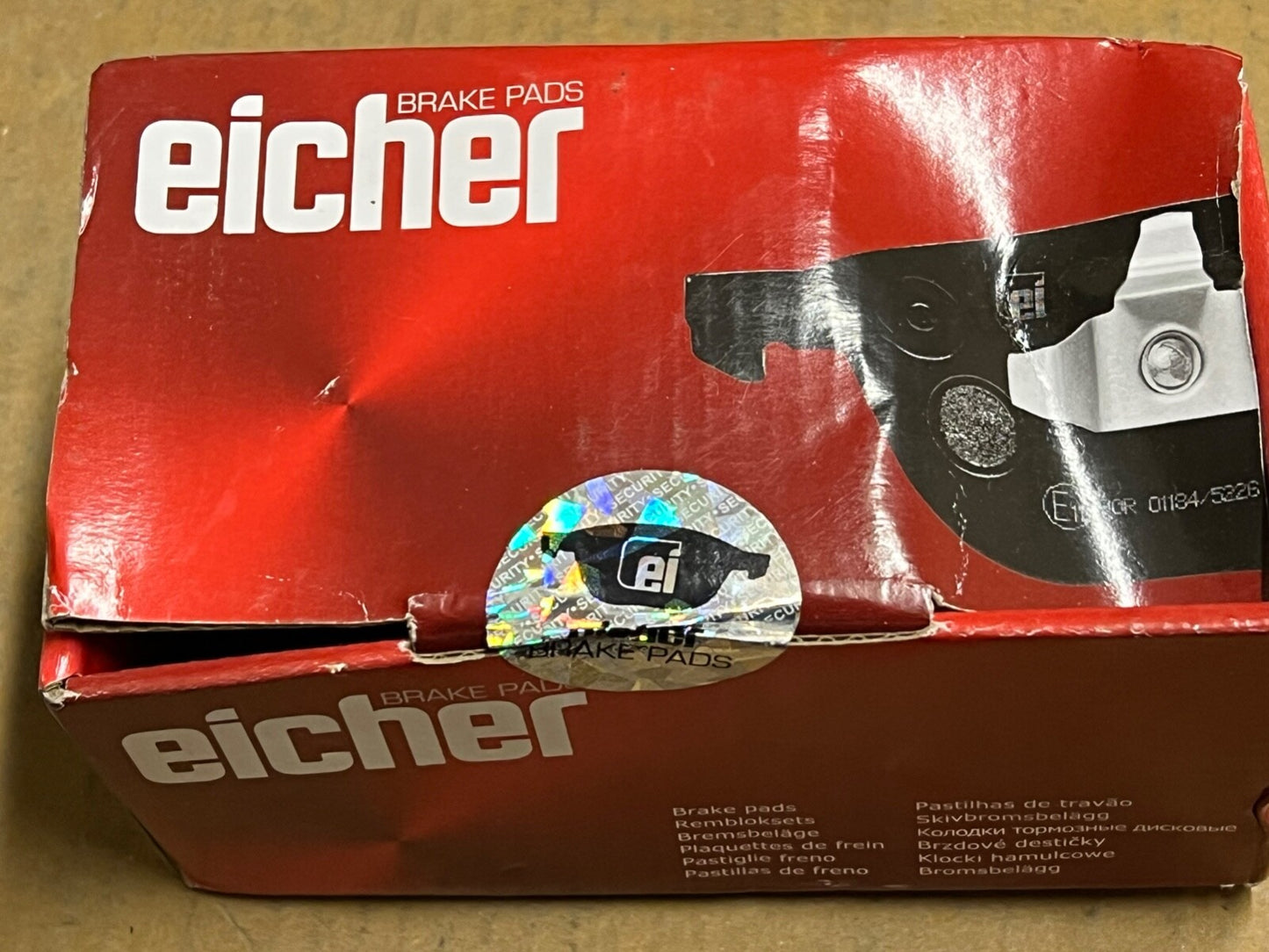 Eicher 101220859 Front Brake Pad Set fits Mercedes A Class B Class 09/2004 on