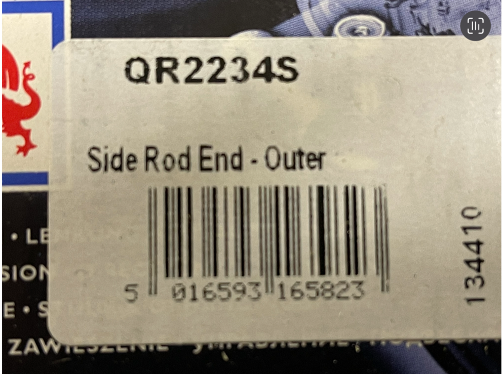 QH QR2234S Track Tie Rod End fits BMW 7 Series E32