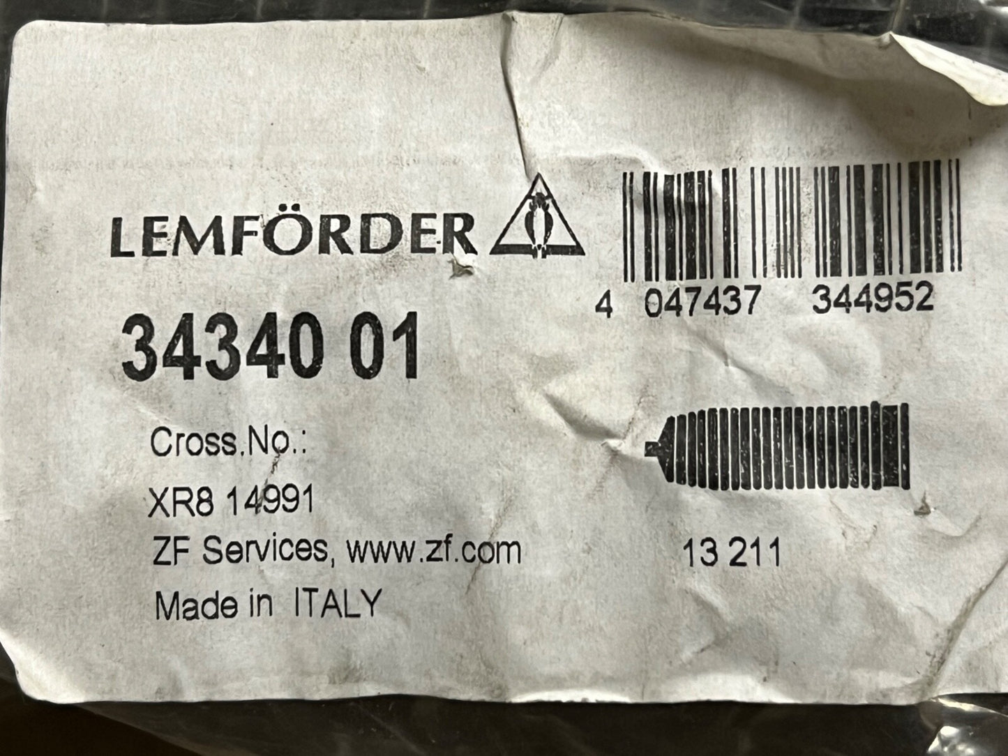 LEMFÖRDER 3434001 Front Near Side Steering Rack Gaiter fits Jaguar