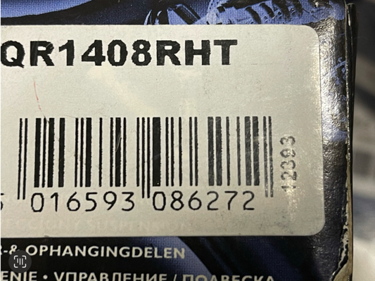 QH QR1408RHT Front Track Tie Rod End Right Hand Thread fits Ford Transit