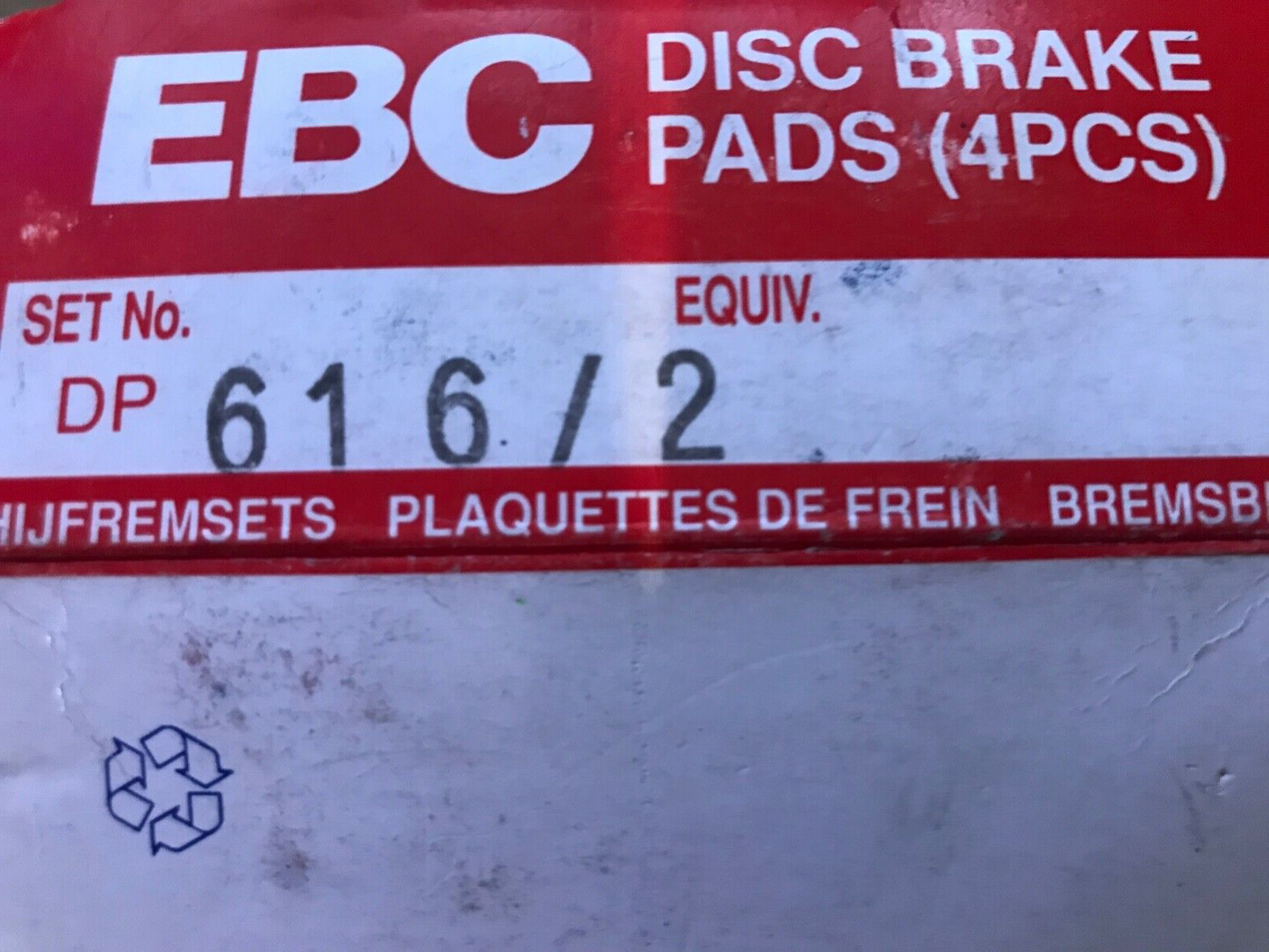 EBC Ultimax Front Brake Pads - DP616/2 fits Alfa Romeo 164