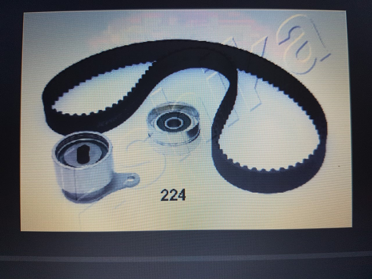Timing Belt Kit Belt & Tensioner Toyota Starlet 84-89 1.0 KCT224 **Bargain**