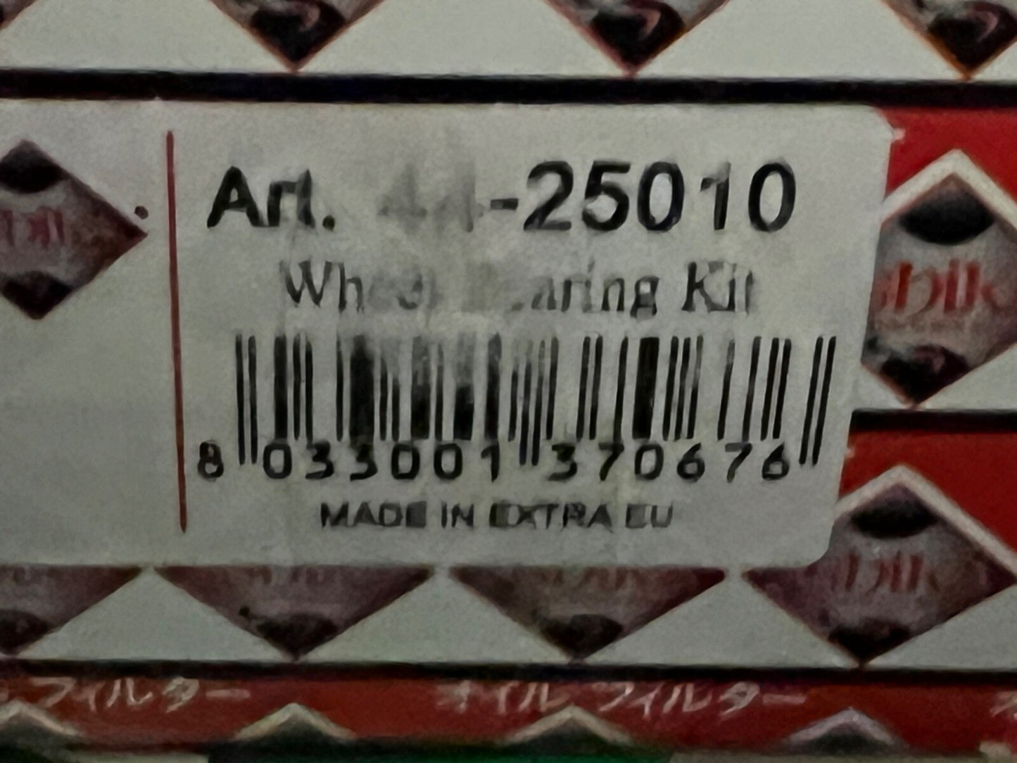 44-25010 Ashika Rear Wheel Bearing Fits Mitsubishi