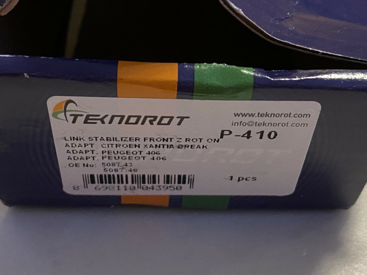 Teknorot P-410 Front Stabilizer Link Drop Link fits Citroen Peugeot