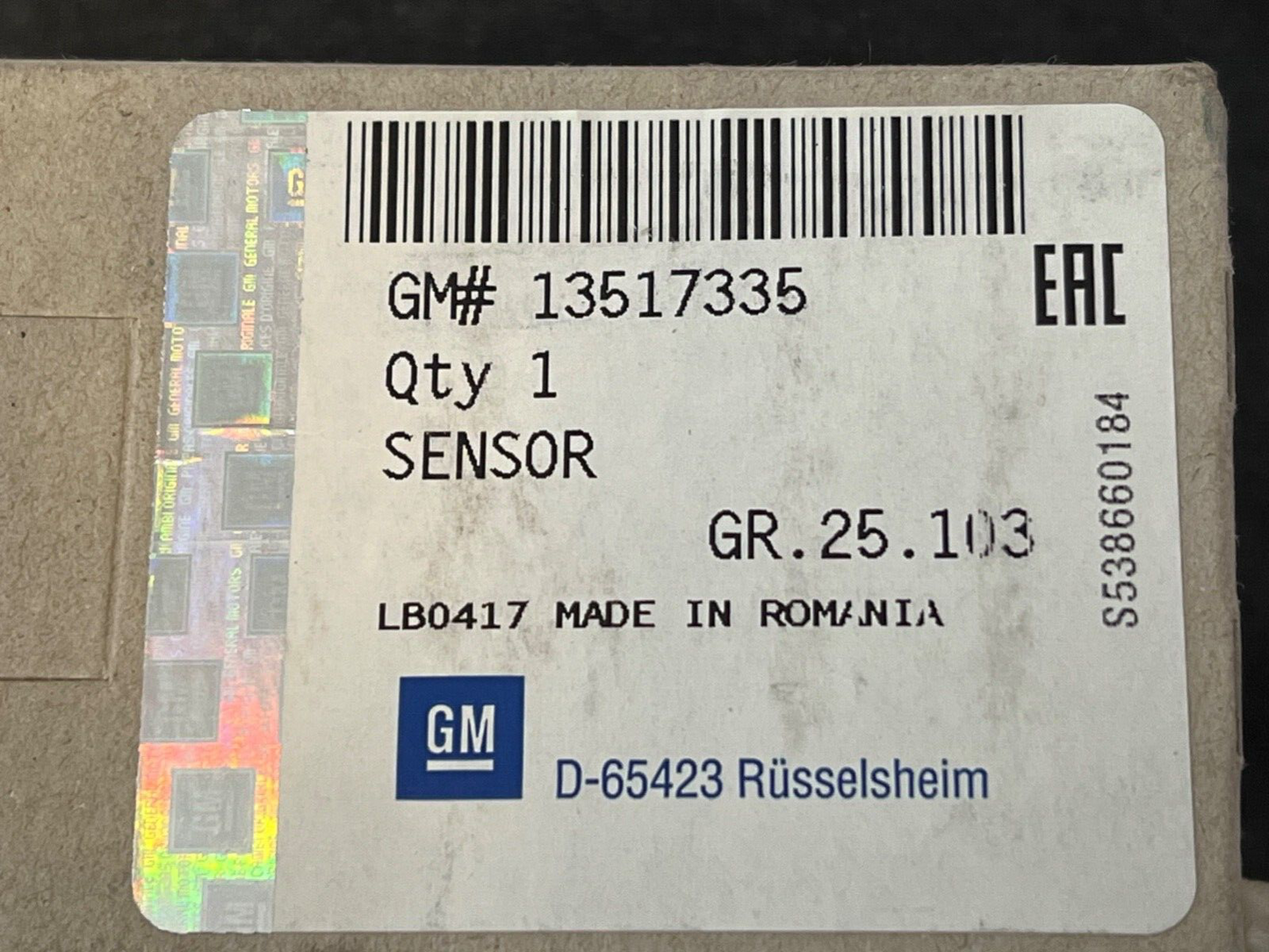 Genuine Vauxhall GM 13517335 Battery Monitoring Negative Terminal fits Insignia