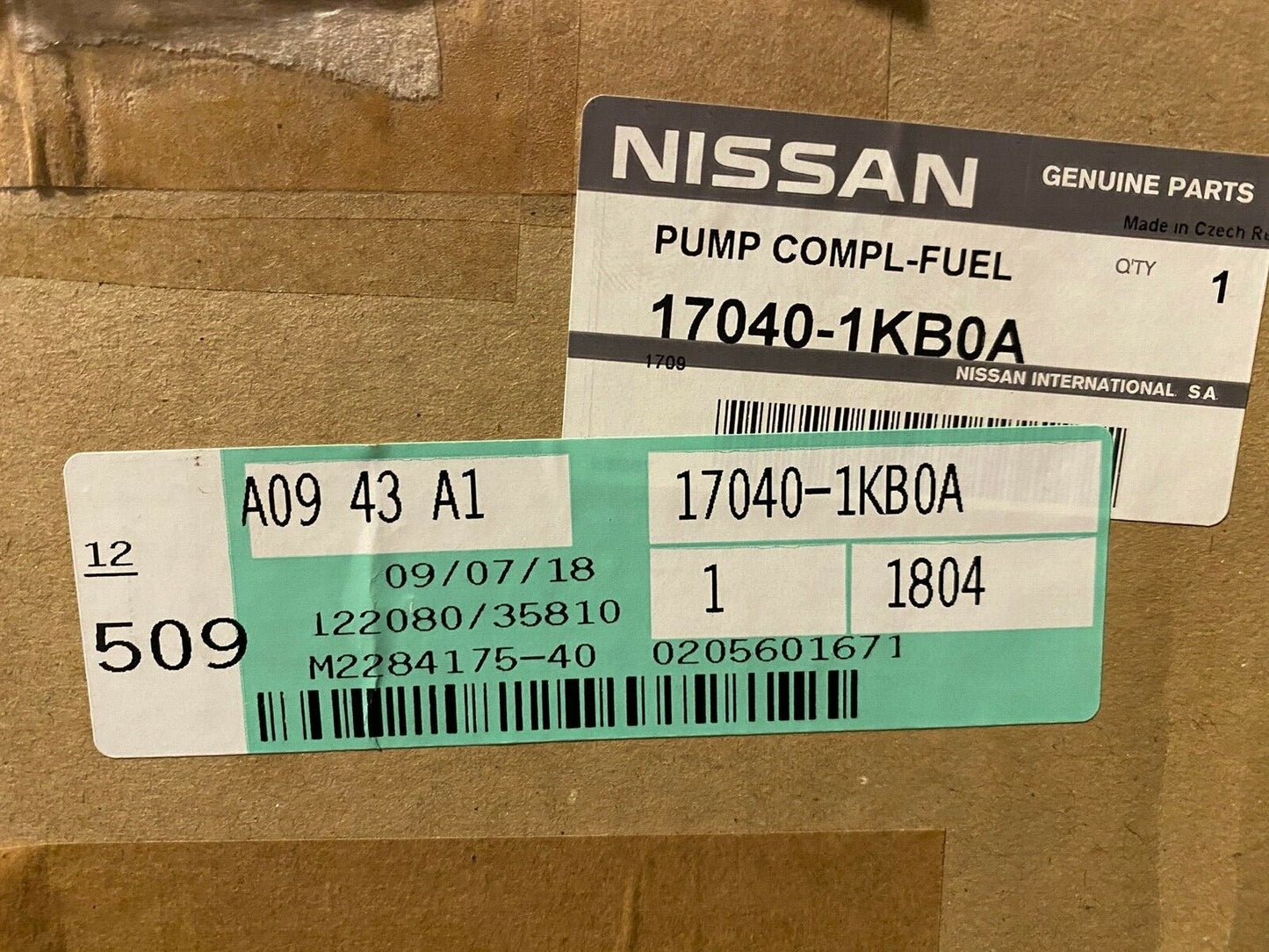 17040-1KB0A Genuine Nissan Fuel Tank Pump Sender fits Nissan Pulsar