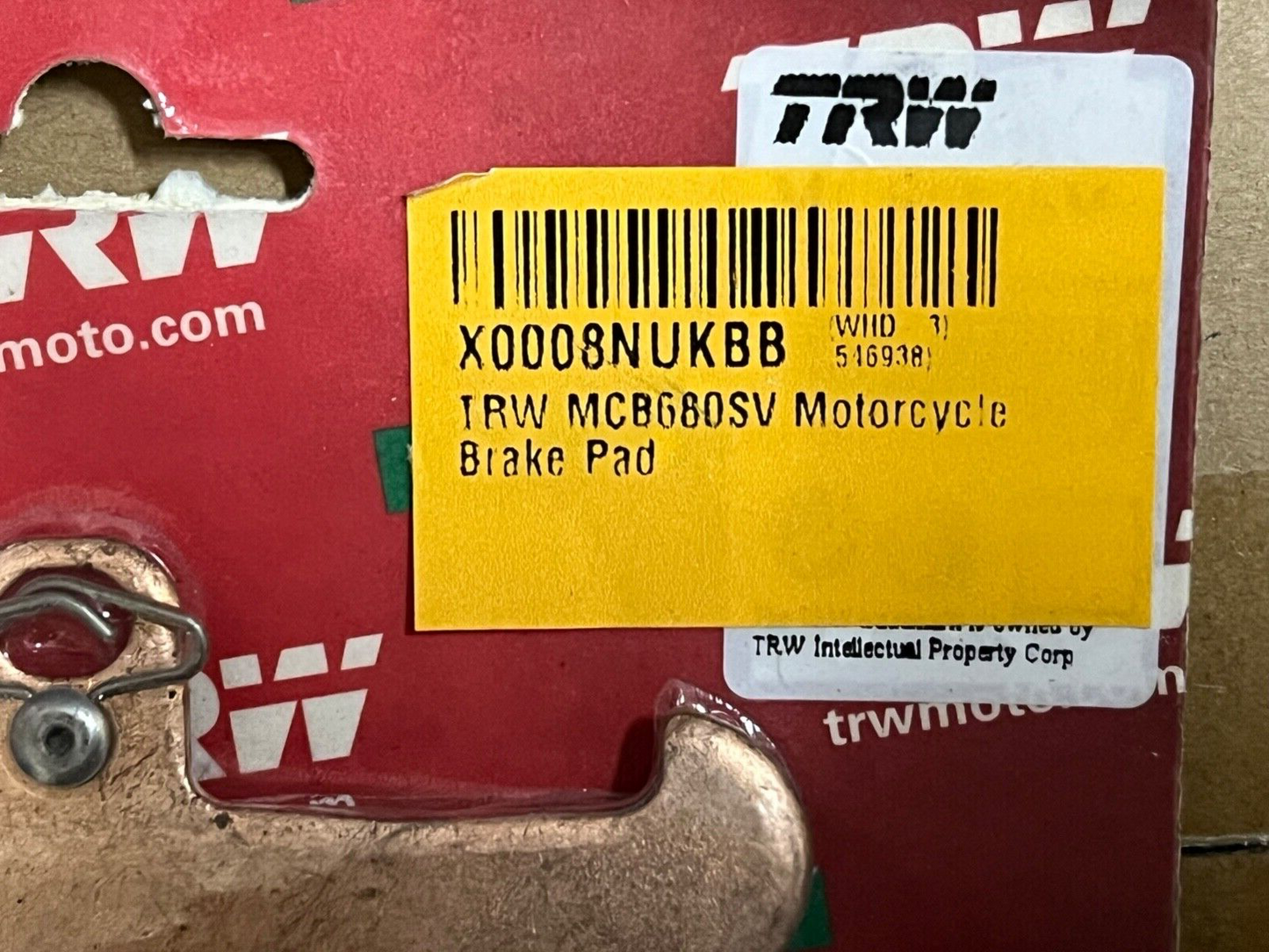 TRW SV Sinter Street Front Brake Pads MCB680SV BMW K 1200 RS ABS 1997-2000