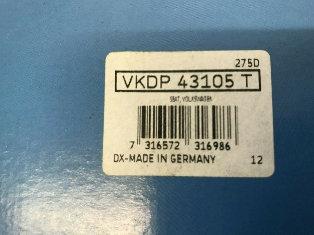 SKF VKDP43105T Rear Shock Absorber Dust Covers Accessory Kit for Seat VW