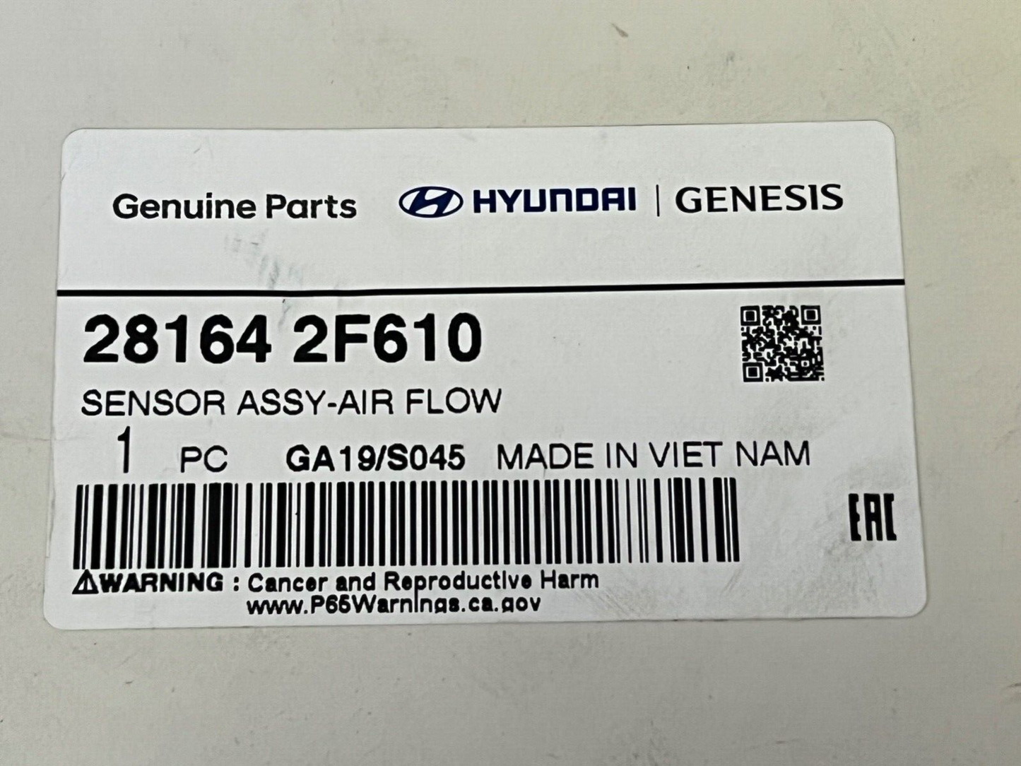 281642F610 Genuine Hyundai / Kia Air Flow Meter