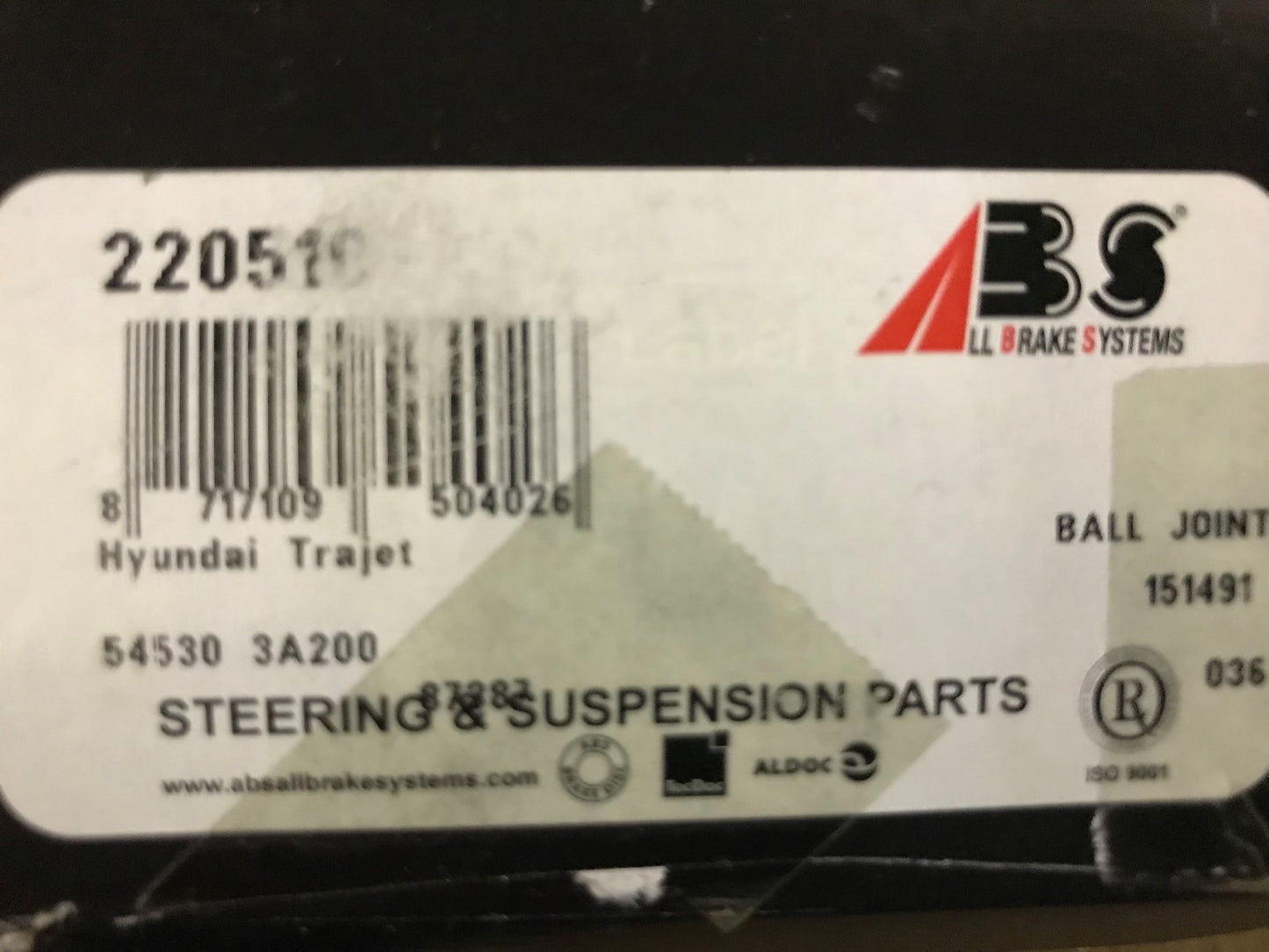 Ball Joint Hyundai Trajet 2000-2008 Mitsubishi Lancer 2008-2016 220510