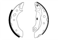 Mintex MFR453 Rear Brake Shoe Set fits Ford Mazda