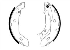 Mintex MFR437 Rear Brake Shoe Set fits Mercedes