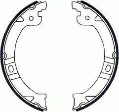 Mintex MFR643 Rear Brake Shoe Set fits Chrysler