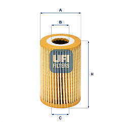 UFI 25.014.00 Oil Filter fits Mercedes