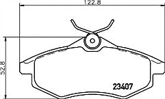 Mintex MDB2253 Front Brake Pad Set fits Citroen