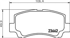 Suzuki Station R+ Mintex MDB1945 Brake Pad Set