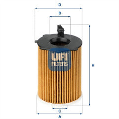UFI 25.037.00 Oil Filter fits Citroen Fiat Ford Mazda Mini Mitsubishi Peugeot