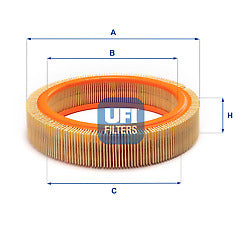 UFI 30.807.00 Air Filter fits Opel Vauxhall VW Volkswagon