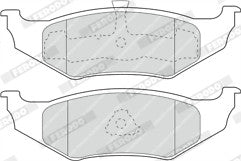 Girling 6112345 FDB1099 Rear Brake Pad Set fits Chrysler