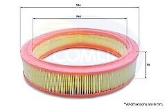 Fiat Punto Doblo Lancia Y Comline EAF098 Air Filter