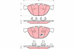Girling 6115582 GDB1558 Front Brake Pad Set fits BMW
