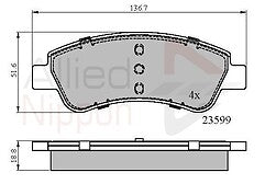 Allied Nippon ADB01525 Front Brake Pad fits Citroen DS Peugeot Vauxhall