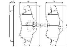 Bosch 0986424218 Brake Pad Set fits Mercedes