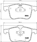 Mintex MDB2764 Front Brake Pad Set fits Cadillac Vauxhall Opel Saab