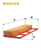 Fiat TJ Filter QFA0438 Air Filter WA9528