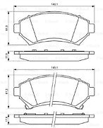 Bosch 0986424466 Brake Pad Set