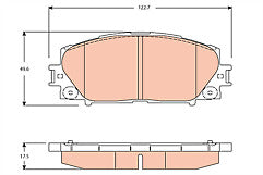 TRW GDB3459 Front Brake Pad Set fits Toyota