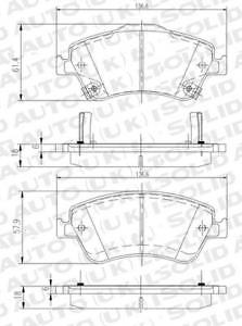 Solid Auto T104117 Front Brake Pad Set