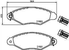 Mintex MDB1837 Front Brake Pad Set