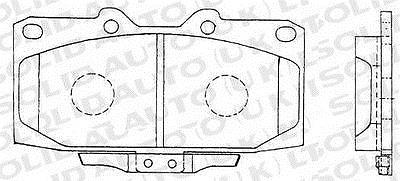Solid Auto N104047 Front Brake Pad Set