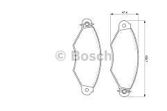Bosch 0986424453 Brake Pad Set fits Peugeot