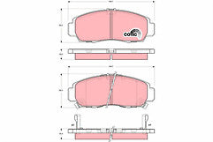 Girling 6132409 GDB3240 Front Brake Pad Set fits Honda