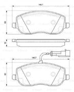 Bosch 0986494068 Brake Pad Set