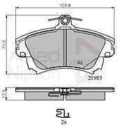 Allied Nippon ADB3813 Front Brake Pad fits Volvo Mitsubishi Proton