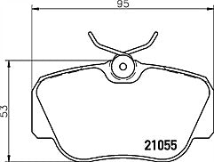Mintex MDB1402 Front Brake Pad Set