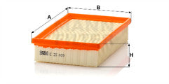 MANN C25009 Air Filter fits Porsche
