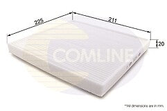 For Volvo Comline EKF260 Cabin Pollen Filter