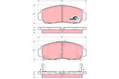TRW GDB3240 Front Brake Pad fits Honda Inspire Avancier Legend Odyssey Shuttle