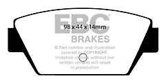 EBC DP576 Brake Pad Set fits Mitsubishi Colt Lancer Galant