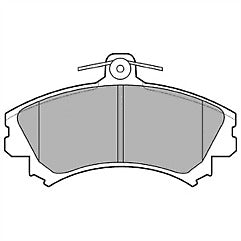 Girling 6111981 LP993 Front Brake Pad Set fits Mitsubishi Perodua