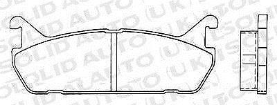 Solid Auto M204019 Rear Brake Pad Set