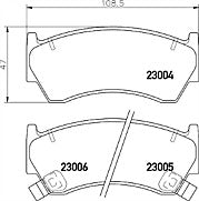 Mintex MDB1760 Front Brake Pad Set fits Nissan