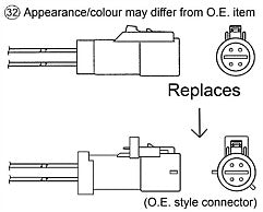 NGK OZA659-EE81 Lambda Oxygen Sensor 4 Wire fits Ford C Max Focus Grand C Max